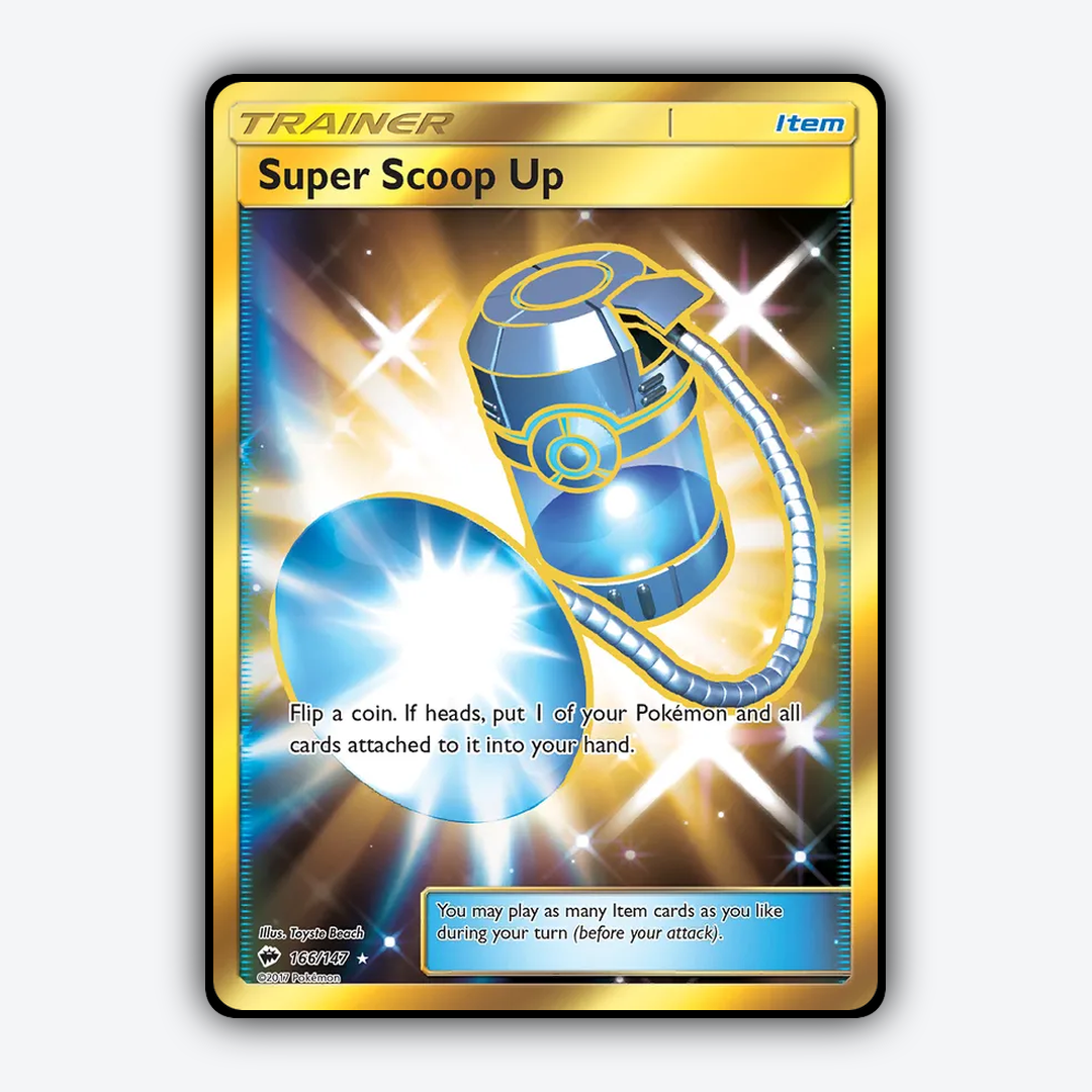 Super Scoop Up 166/147 - Burning Shadows Set - Card Rug