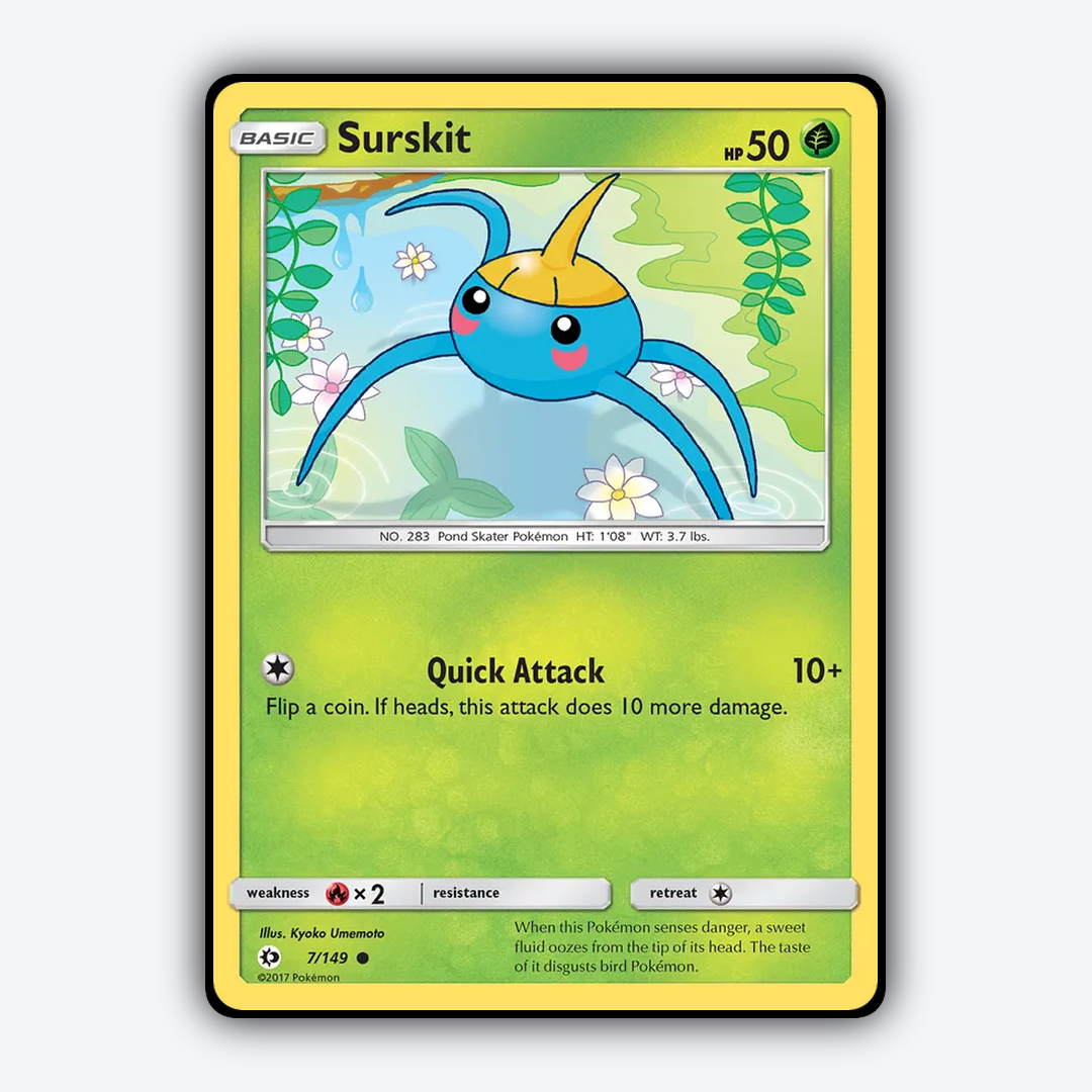 Surskit 007/149 - Sun & Moon Set - Card Rug