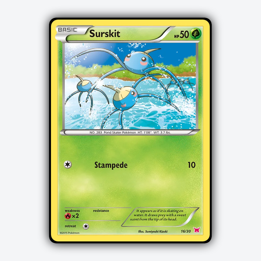 Surskit 016/30 - XY Trainer Kit Latias Set - Card Rug