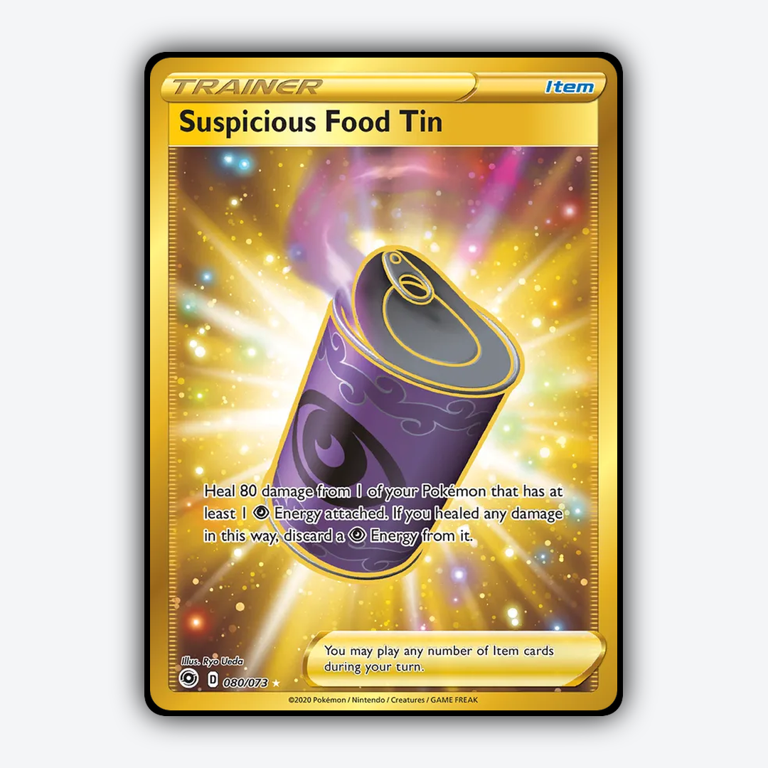 Suspicious Food Tin 080/73 - Champion's Path Set - Card Rug