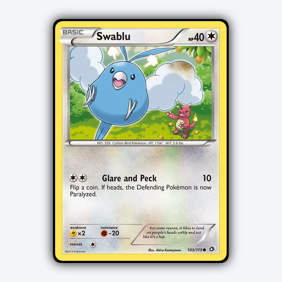 Swablu 103/113 - Legendary Treasures Set - Card Rug