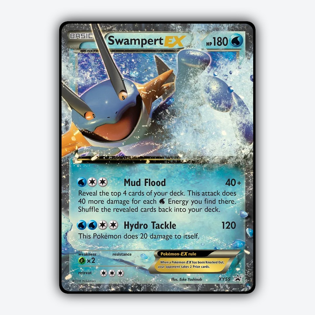 Swampert-EX #55 - XY Black Star Promos Set - Card Rug