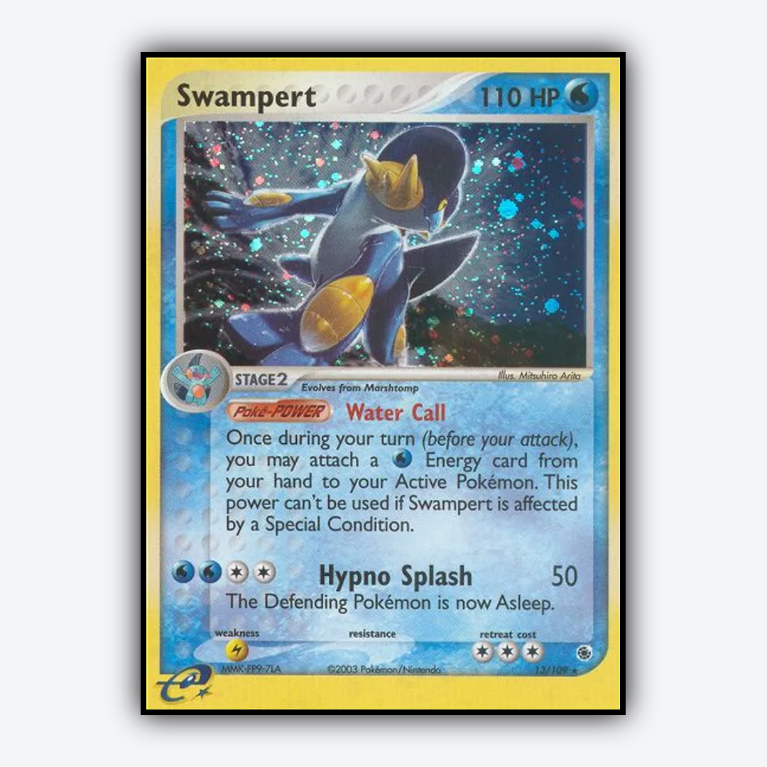 Swampert 013/109 - Ruby & Sapphire Set - Card Rug