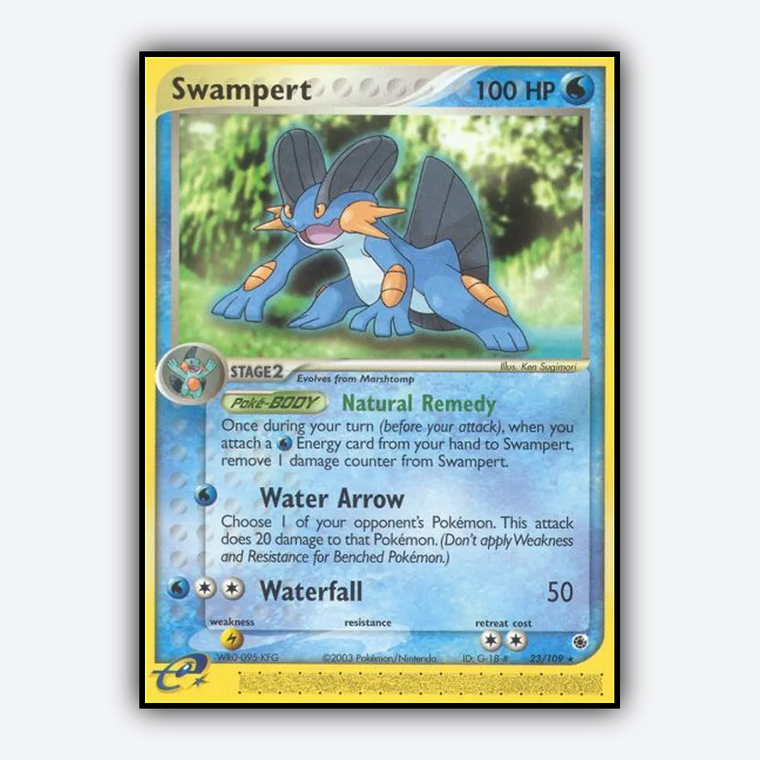 Swampert 023/109 - Ruby & Sapphire Set - Card Rug