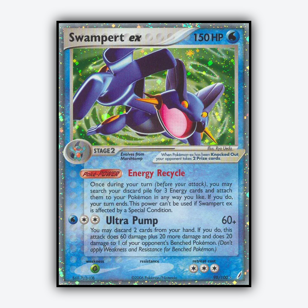 Swampert ex 098/100 - Crystal Guardians Set - Card Rug