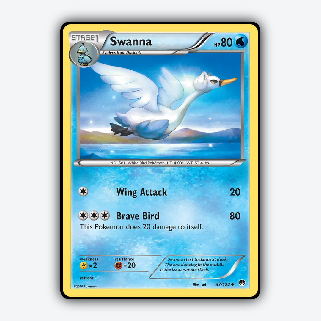 Swanna 037/122 - BREAKpoint Set - Card Rug