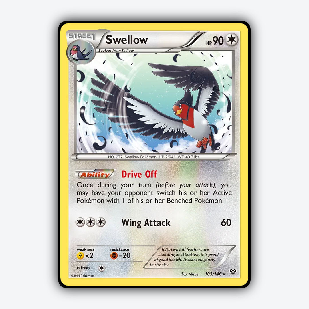 Swellow 103/146 - XY Set - Card Rug