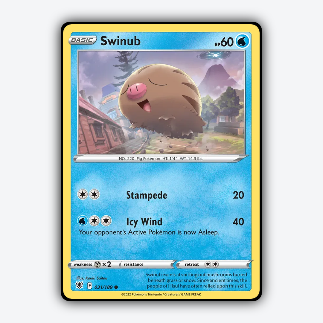 Swinub 031/189 - Astral Radiance Set - Card Rug