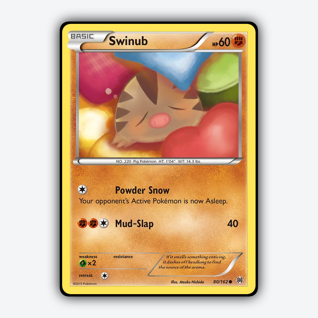 Swinub 080/162 - BREAKthrough Set - Card Rug