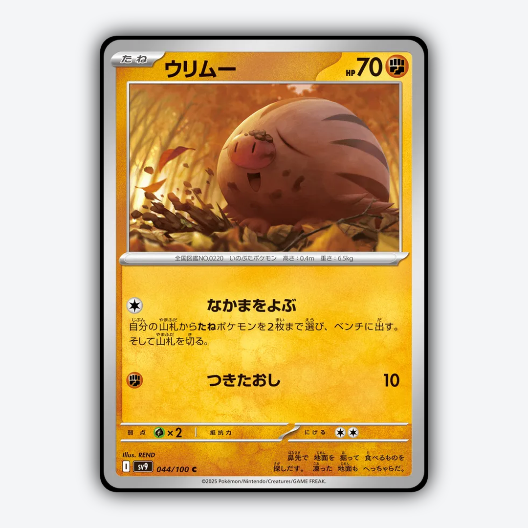 Swinub 044/100 - Battle Partners Set - Card Rug (JP)