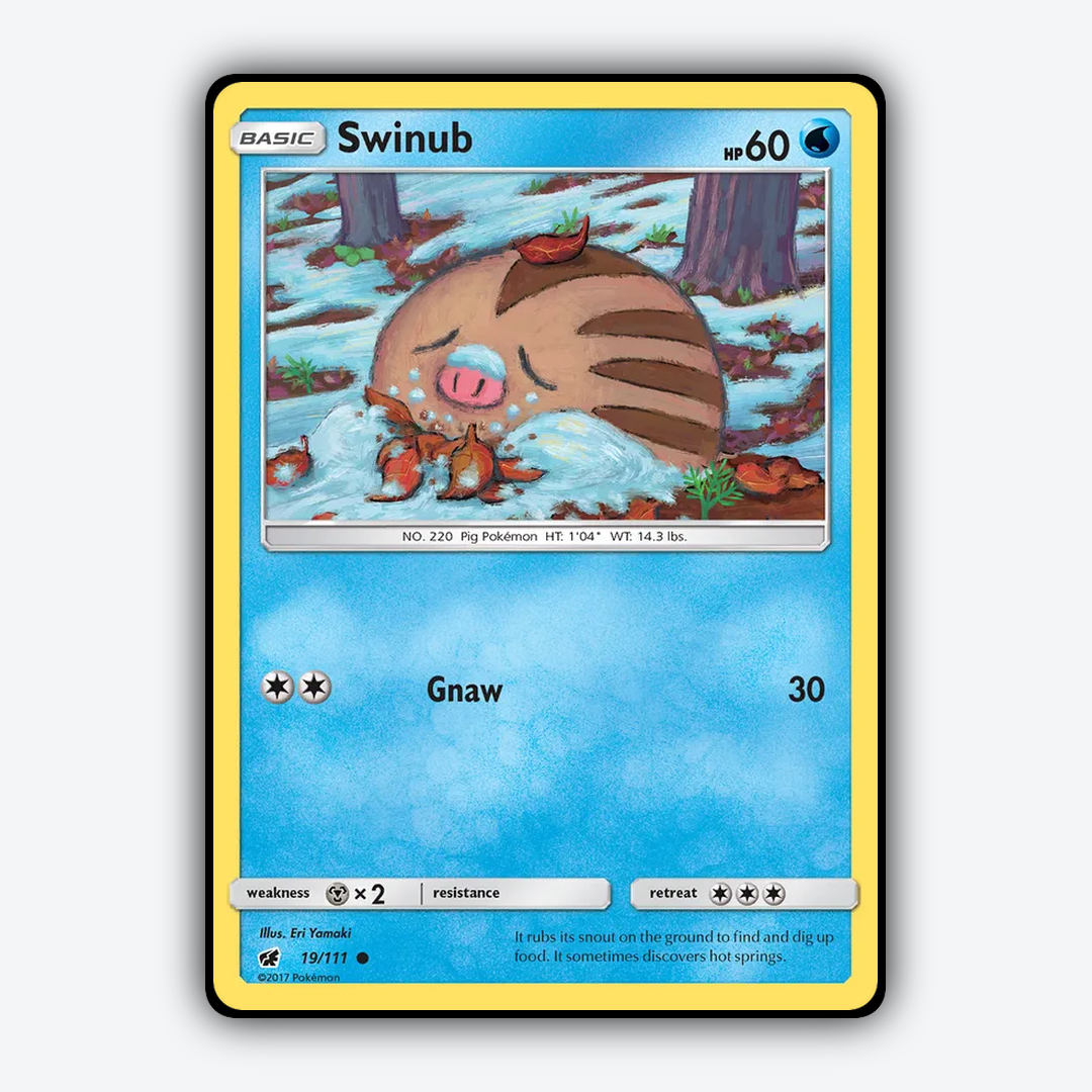 Swinub 019/111 - Crimson Invasion Set - Card Rug