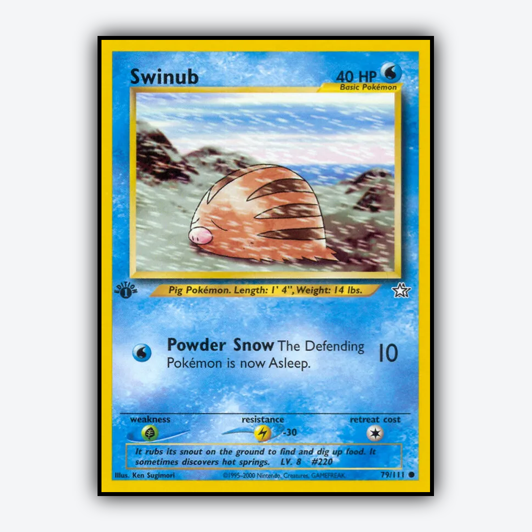 Swinub 079/111 - Neo Genesis Set - Card Rug