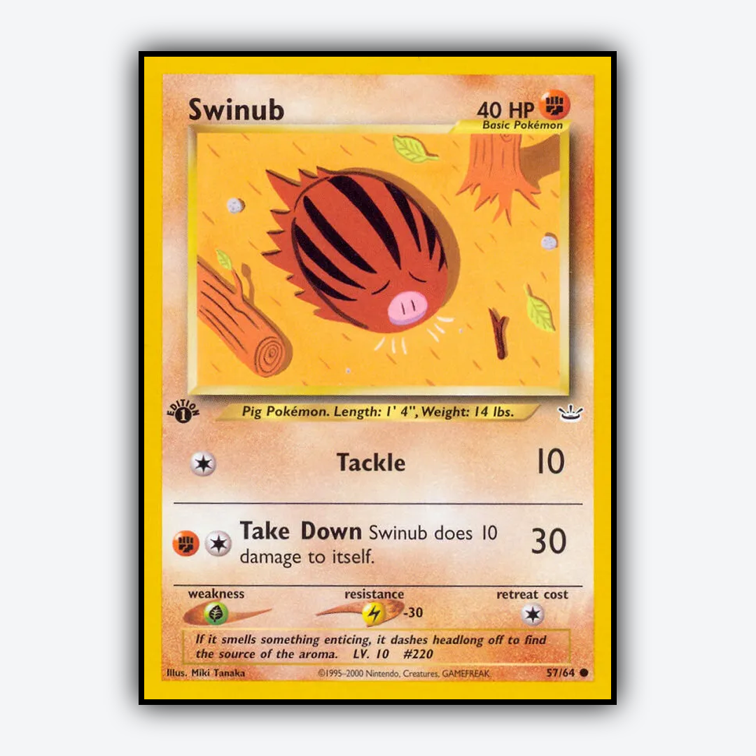Swinub 057/64 - Neo Revelation Set - Card Rug