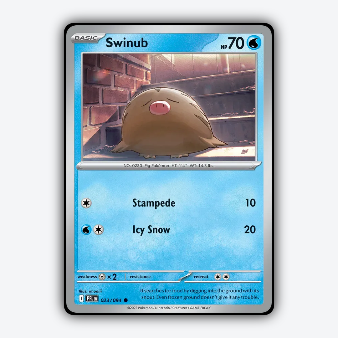 Swinub 023/094 - Phantasmal Flames Set - Card Rug