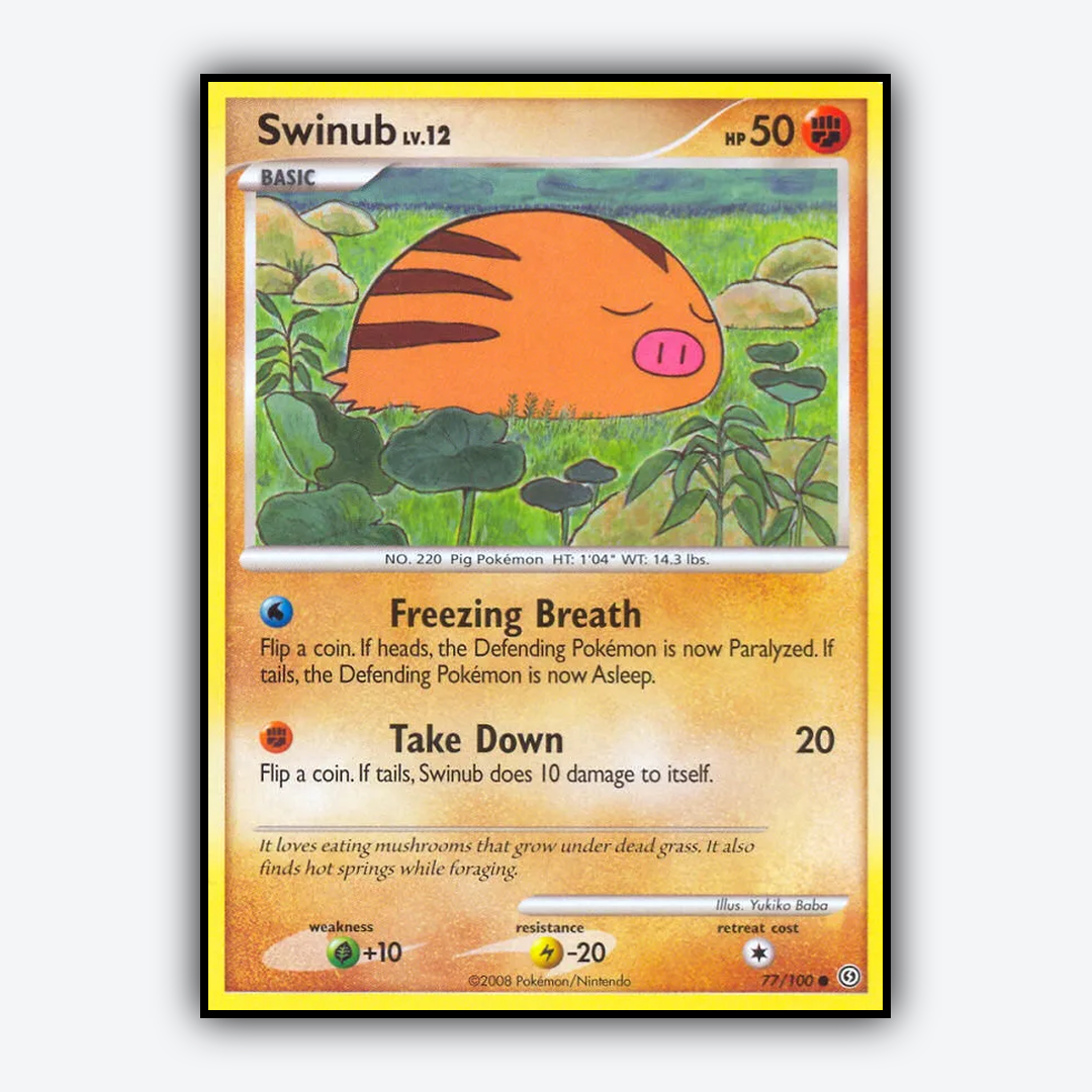 Swinub 077/100 - Stormfront Set - Card Rug