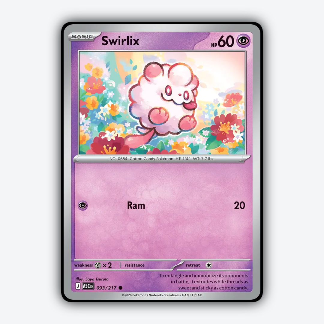 Swirlix 093/217 - Ascended Heroes Set - Card Rug