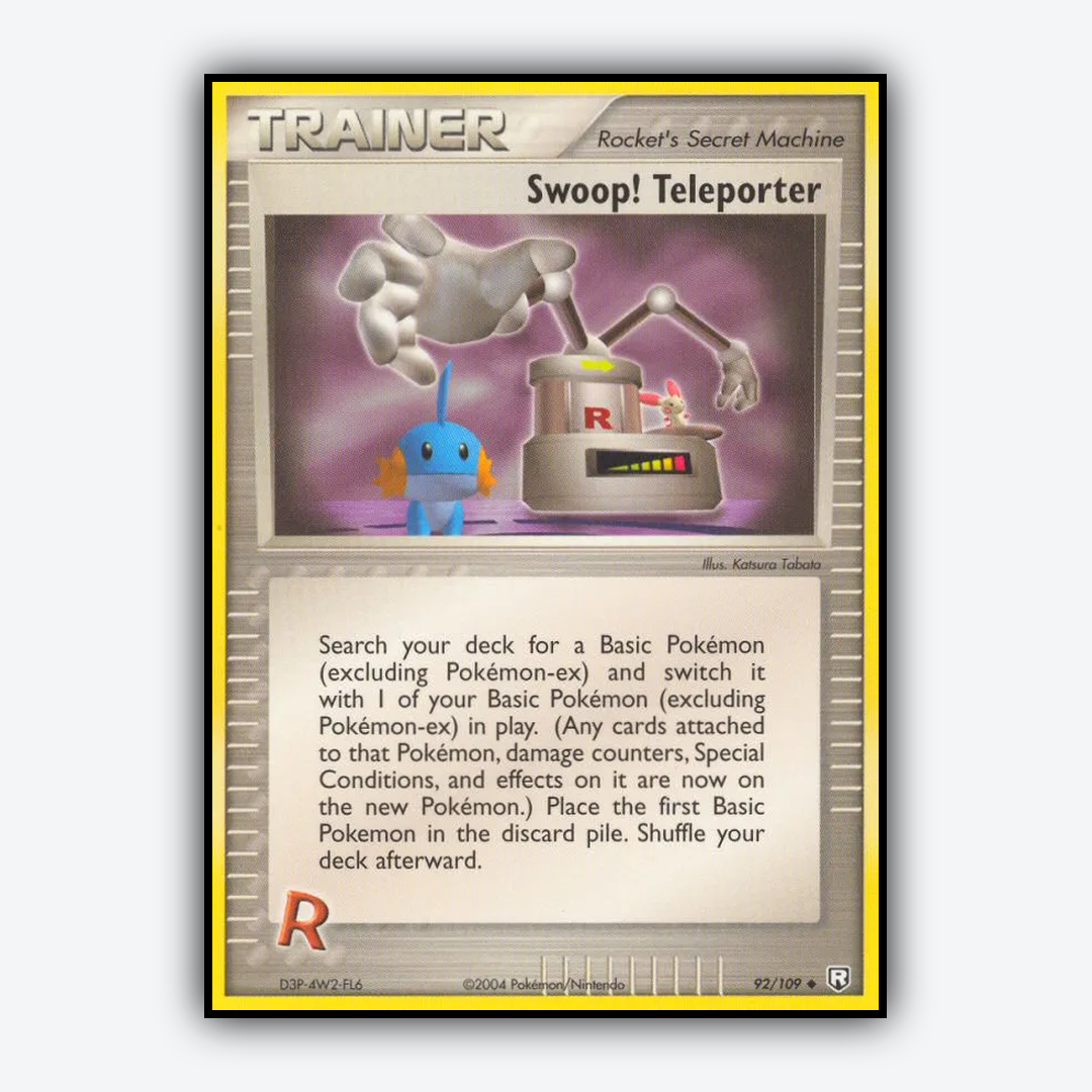 Swoop! Teleporter 092/109 - Team Rocket Returns Set - Card Rug