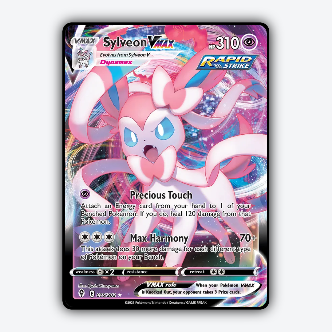Sylveon VMAX #75 - Evolving Skies Set - Card Rug