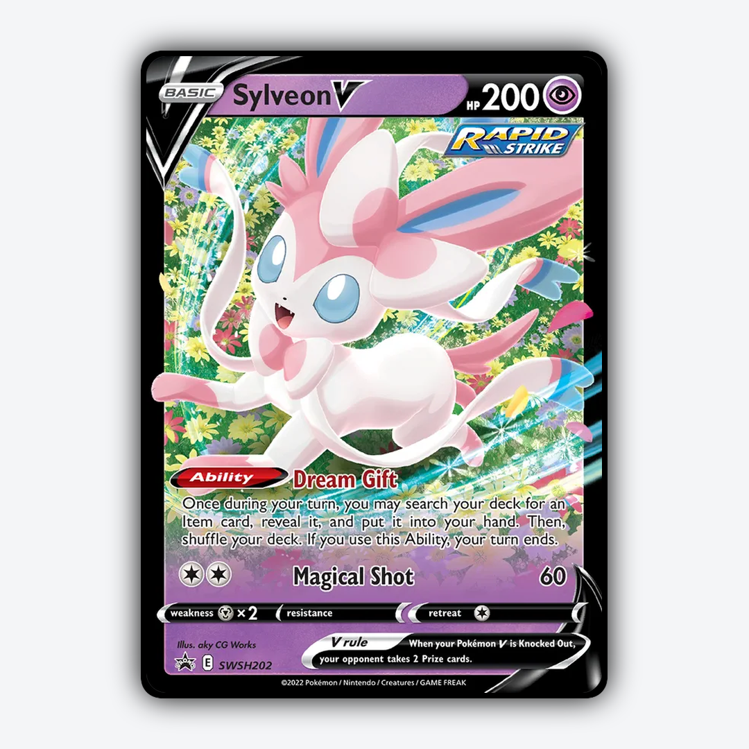 Sylveon V #202 - SWSH Black Star Promos Set - Card Rug