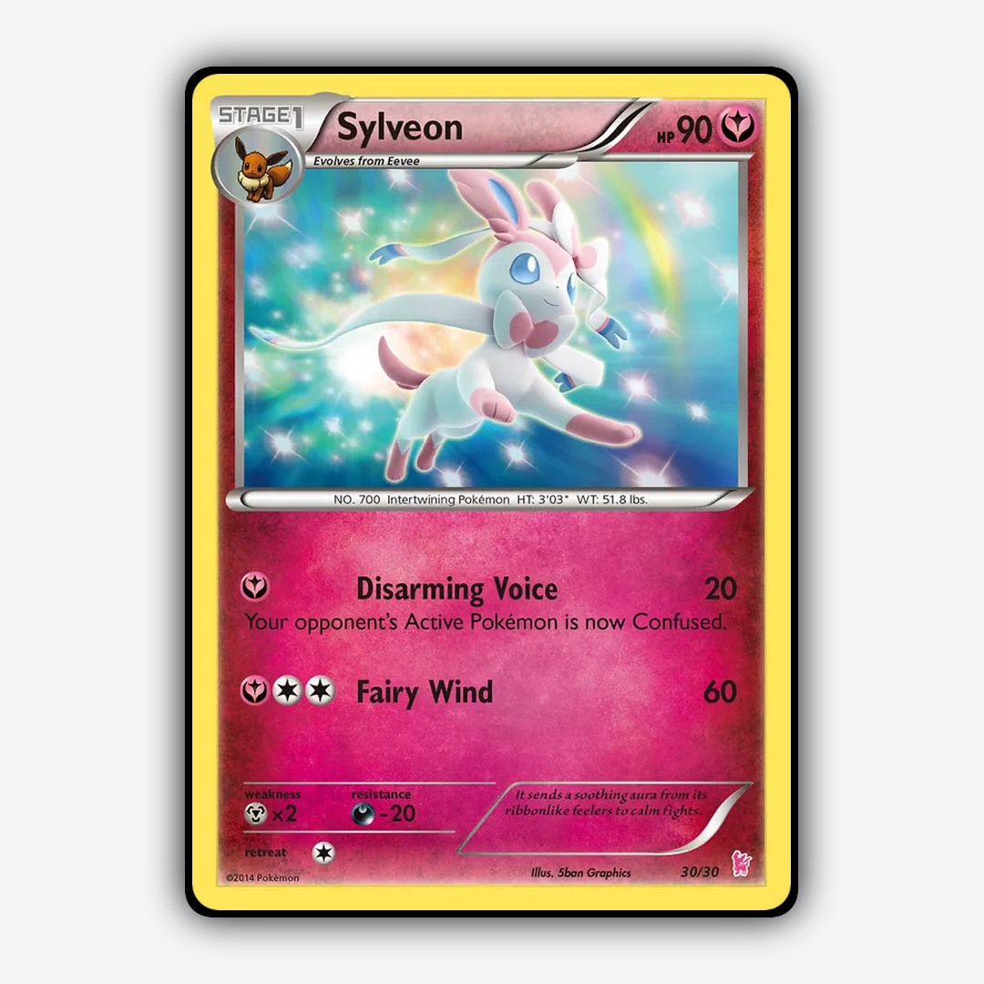 Sylveon 030/30 - XY Trainer Kit Sylveon Set - Card Rug