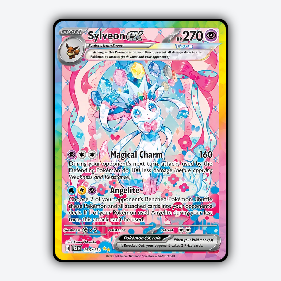Sylveon ex #156 - Prismatic Evolutions Set - Card Rug