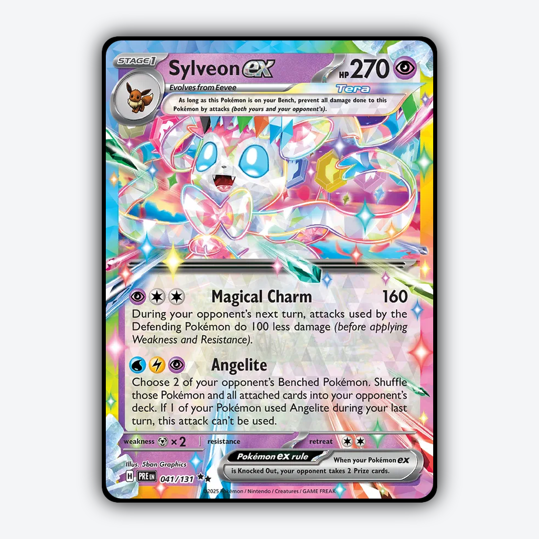 Sylveon ex #41 - Prismatic Evolutions Set - Card Rug