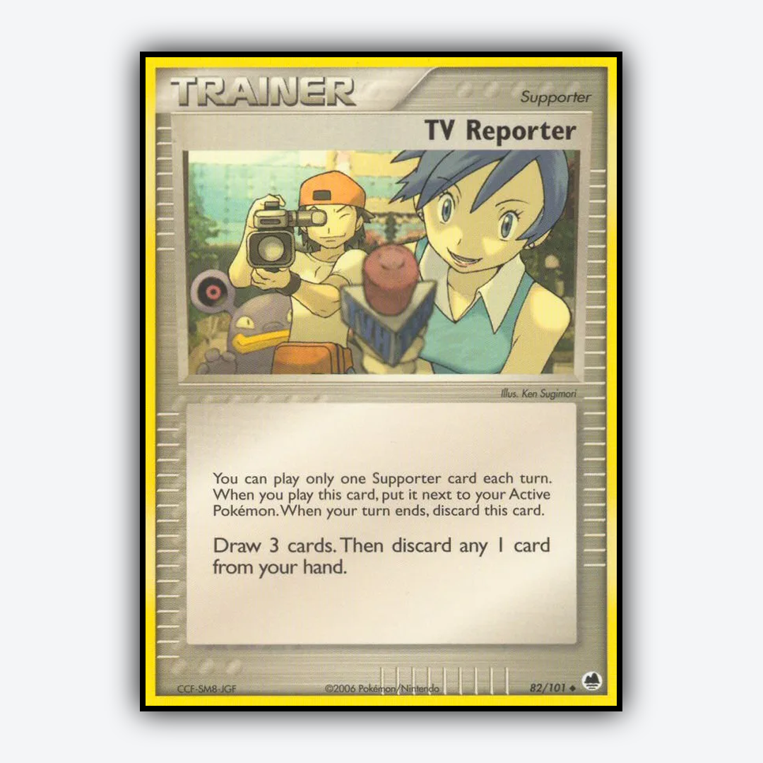 TV Reporter 082/101 - Dragon Frontiers Set - Card Rug