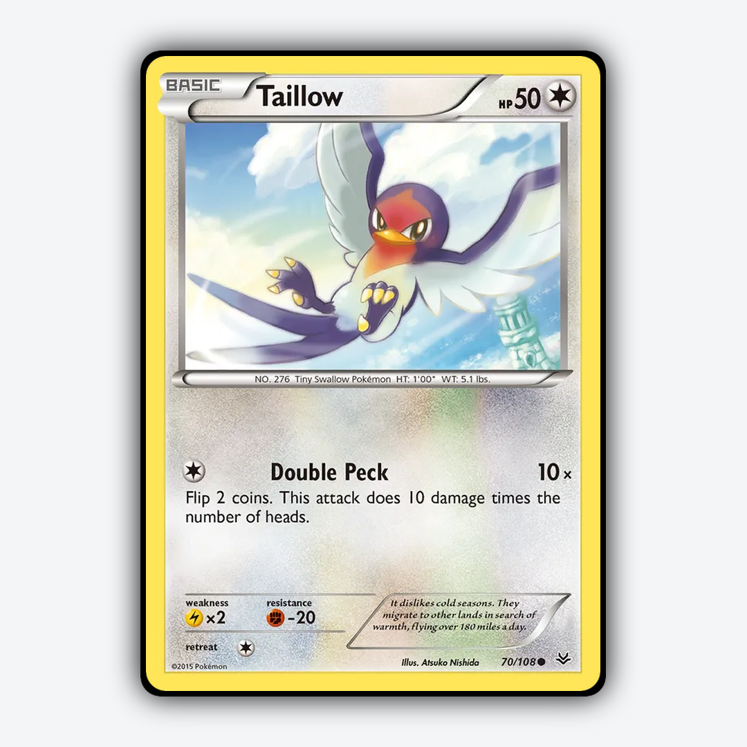 Taillow 070/108 - Roaring Skies Set - Card Rug