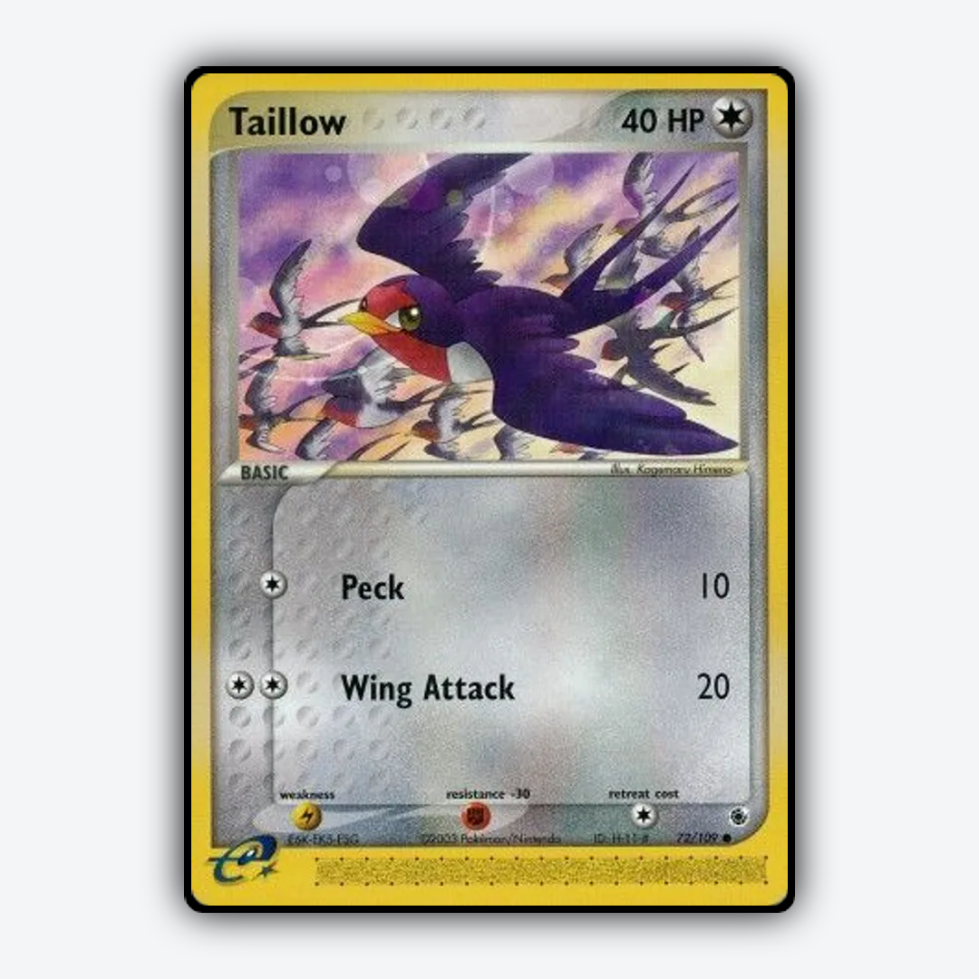 Taillow 072/109 - Ruby & Sapphire Set - Card Rug