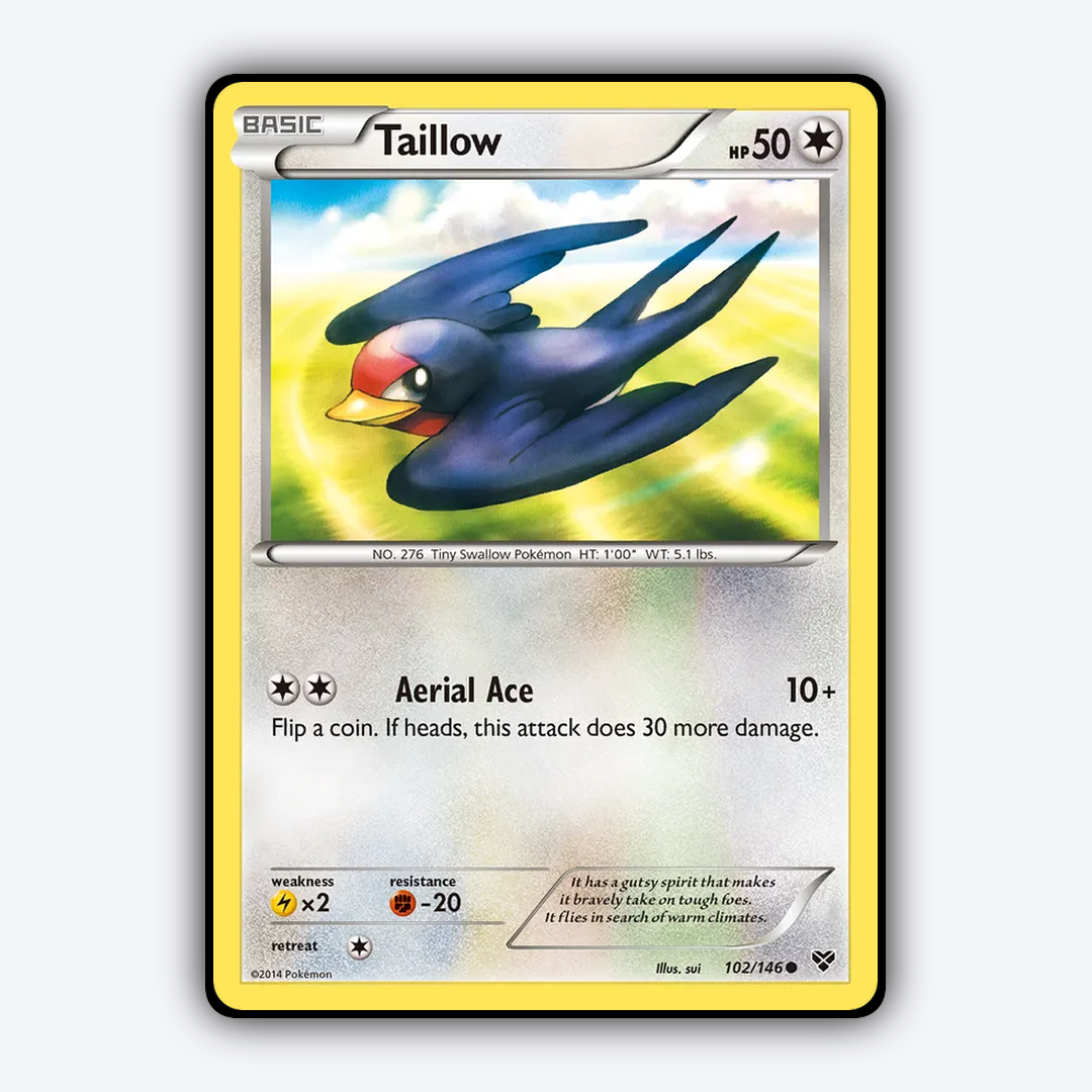 Taillow 102/146 - XY Set - Card Rug