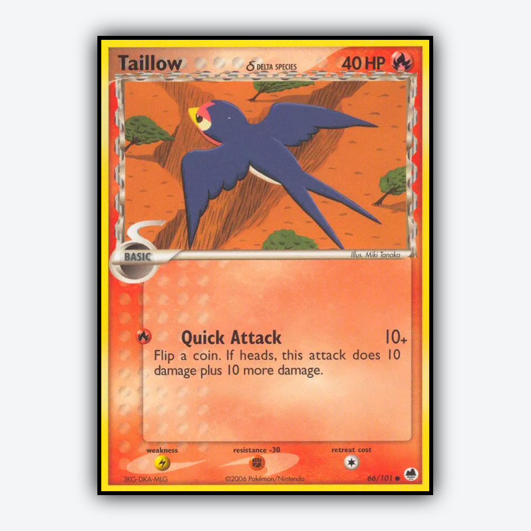 Taillow δ 066/101 - Dragon Frontiers Set - Card Rug