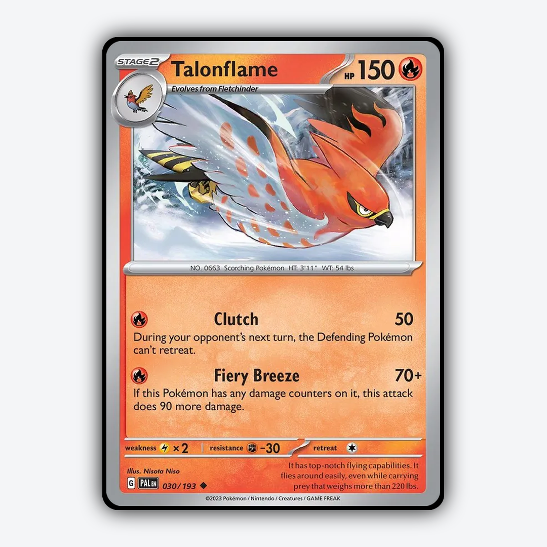 Talonflame 030/193 - Paldea Evolved Set - Card Rug