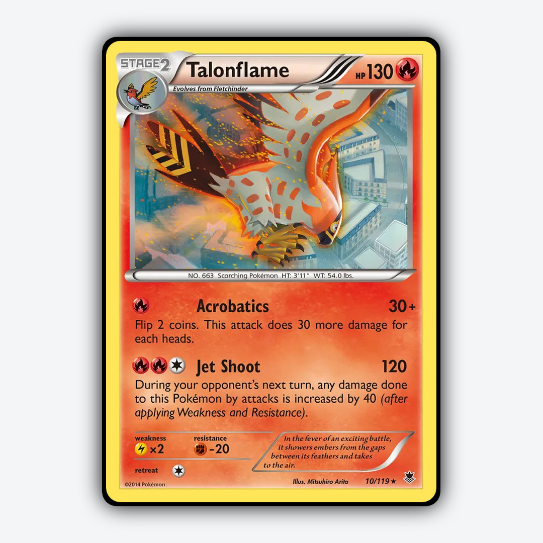 Talonflame 010/119 - Phantom Forces Set - Card Rug