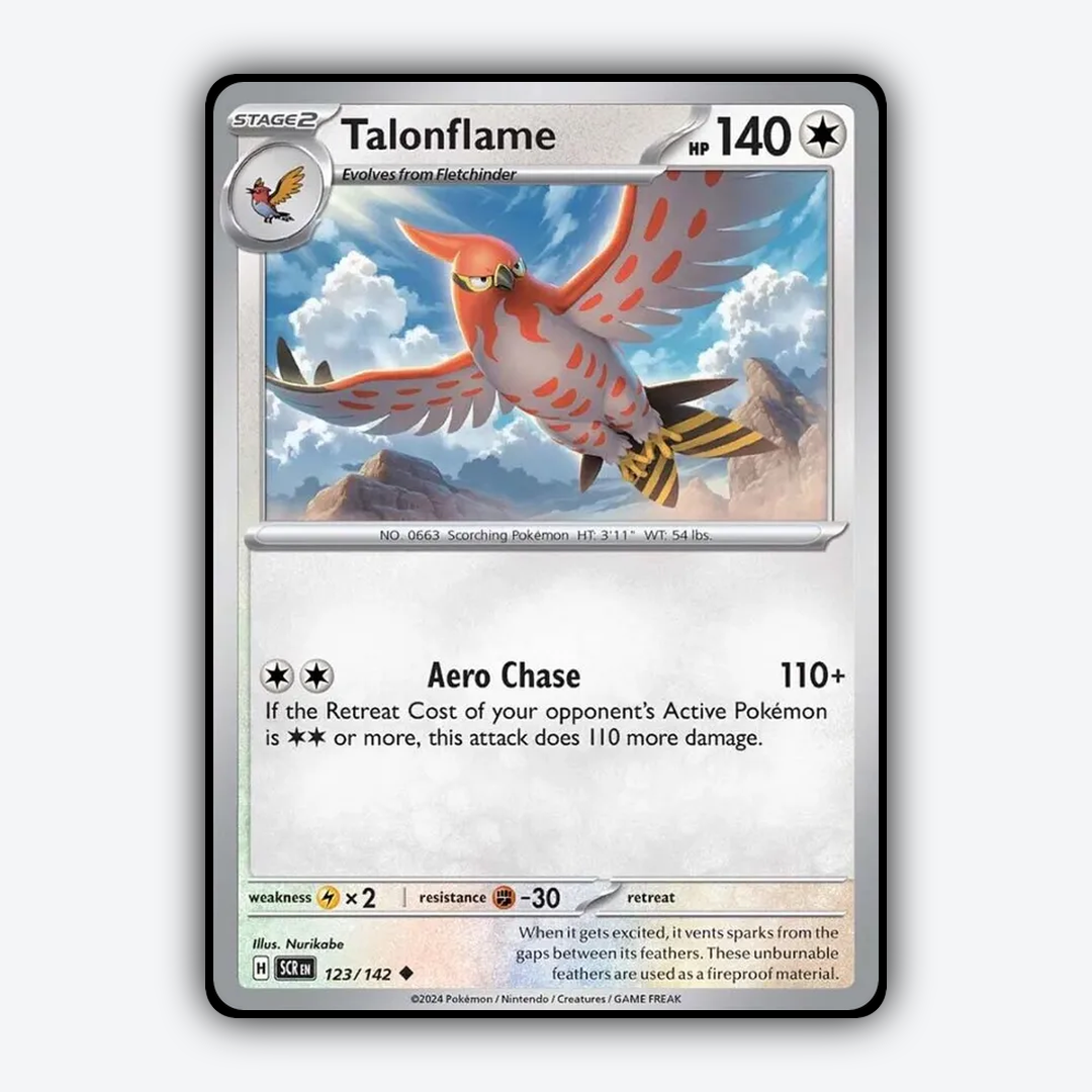 Talonflame 123/142 - Stellar Crown Set - Card Rug