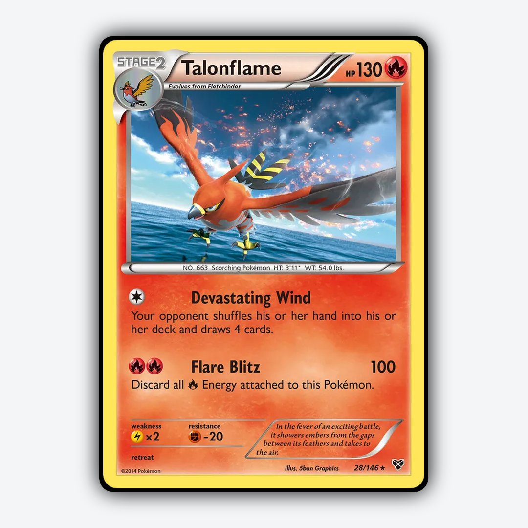 Talonflame 028/146 - XY Set - Card Rug