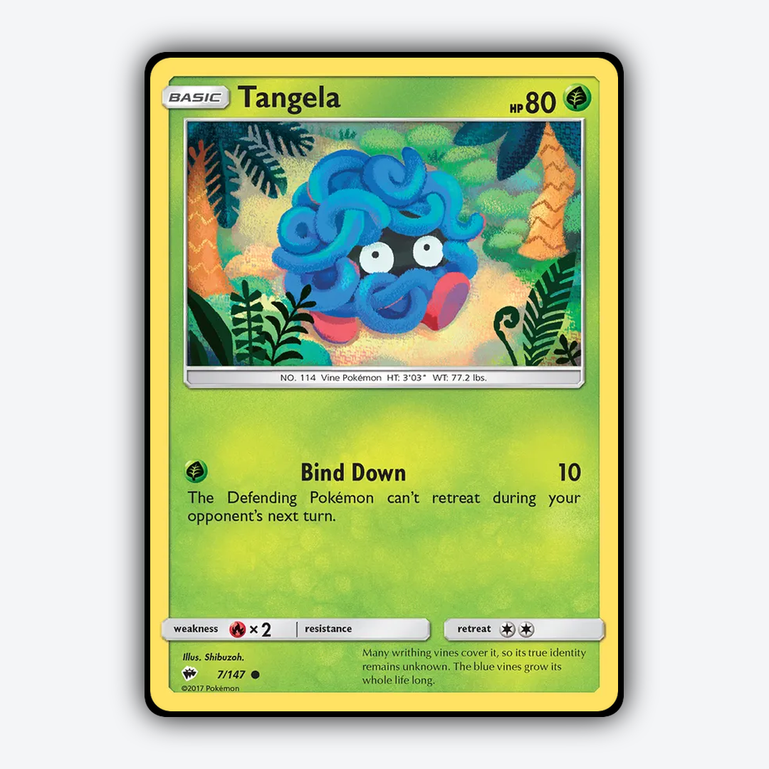 Tangela 007/147 - Burning Shadows Set - Card Rug