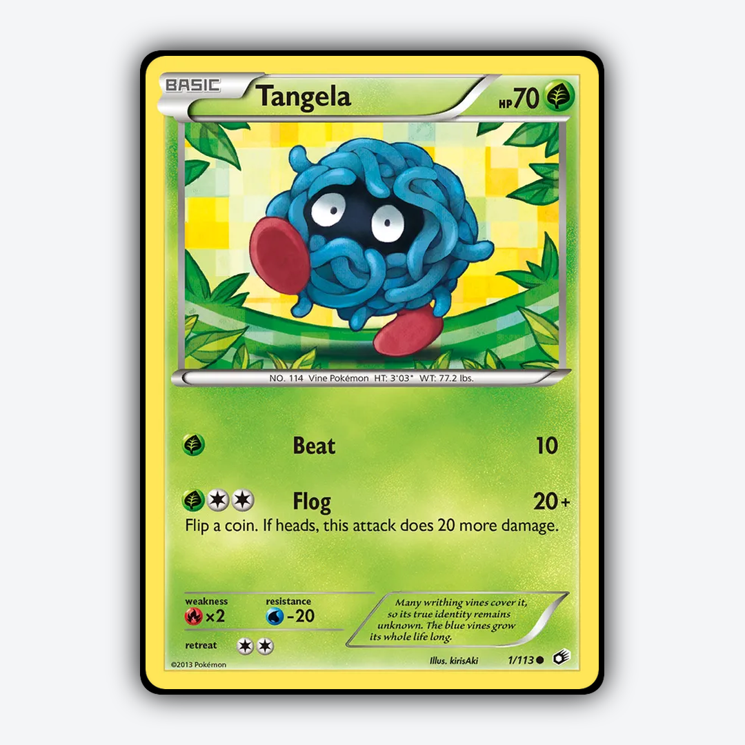 Tangela 001/113 - Legendary Treasures Set - Card Rug