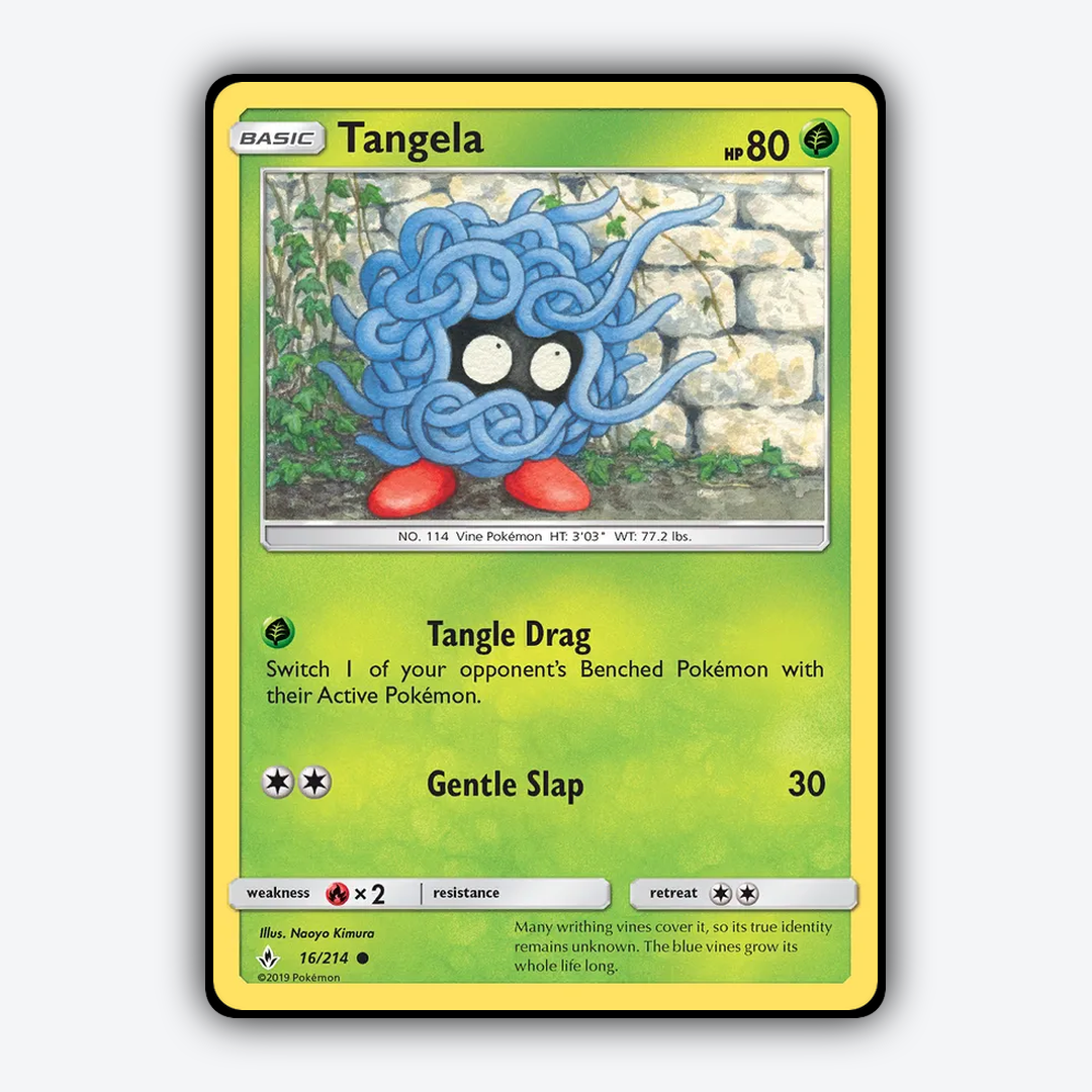 Tangela 016/214 - Unbroken Bonds Set - Card Rug