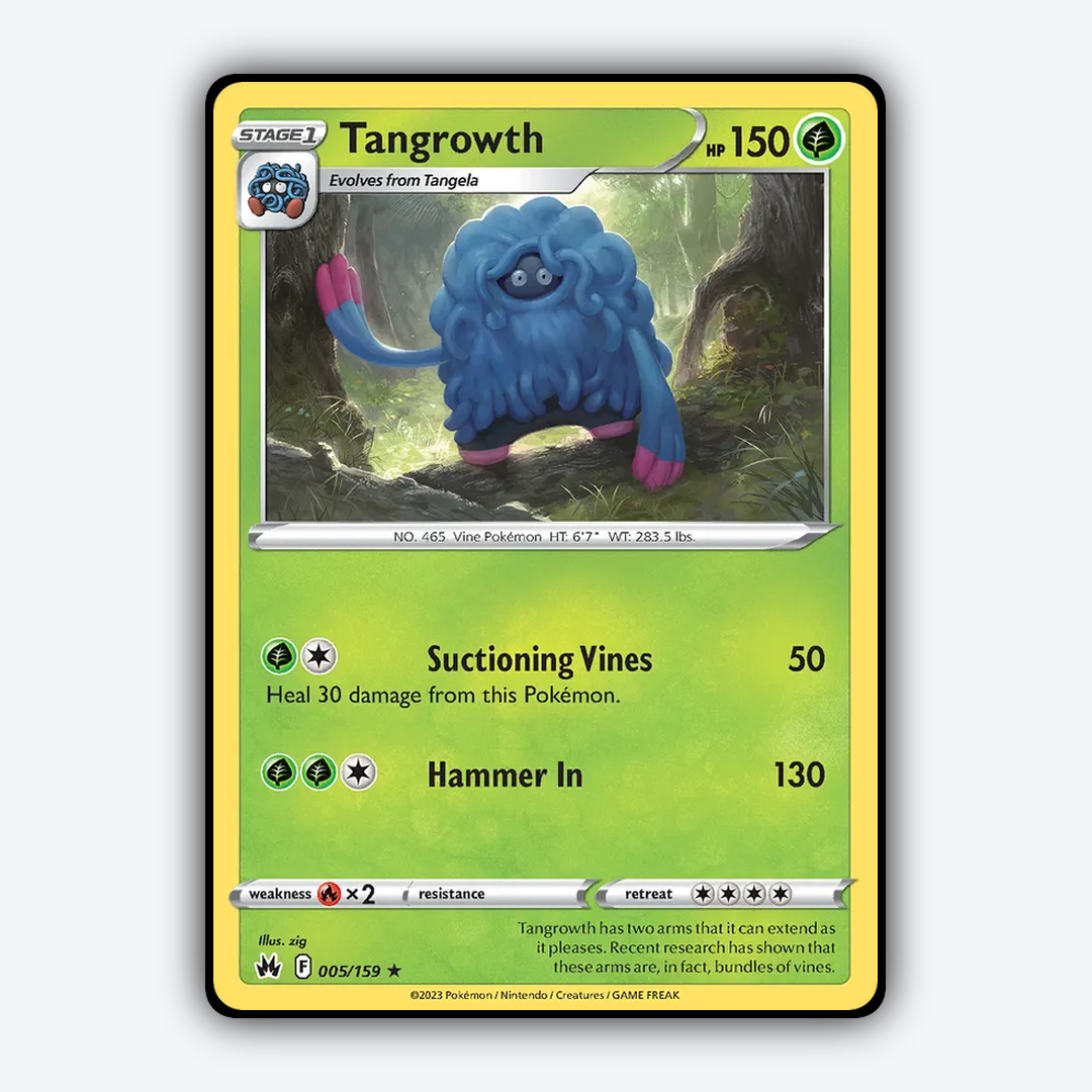 Tangrowth 005/159 - Crown Zenith Set - Card Rug