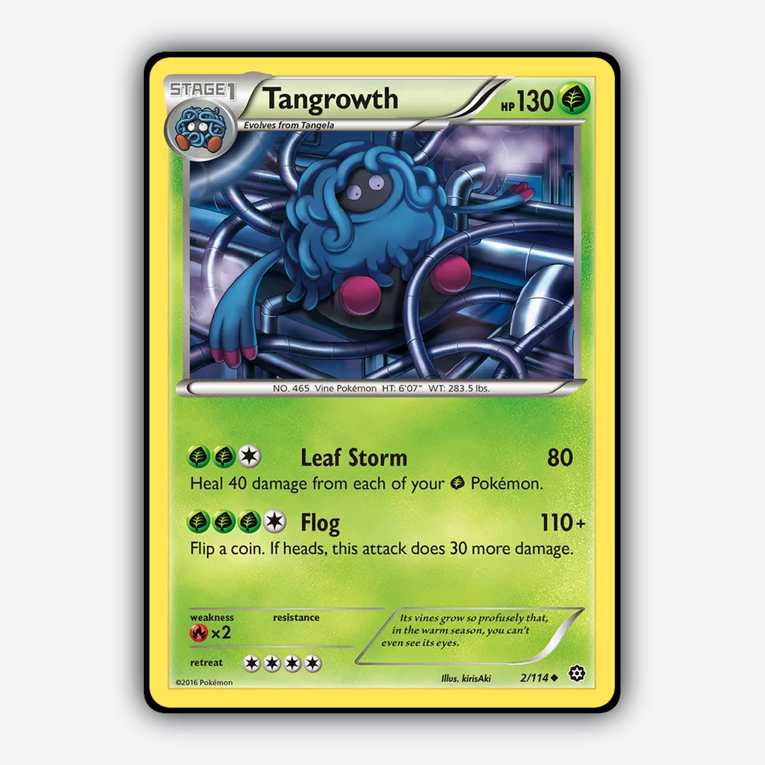 Tangrowth 002/114 - Steam Siege Set - Card Rug