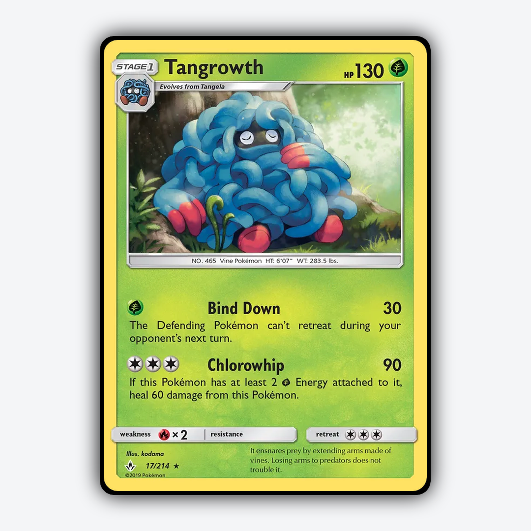 Tangrowth 017/214 - Unbroken Bonds Set - Card Rug