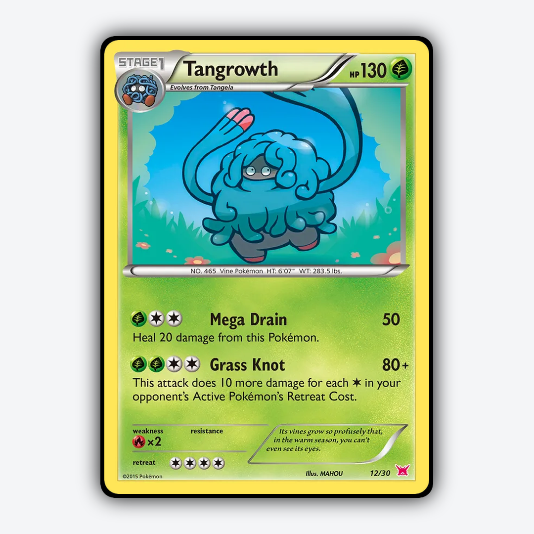 Tangrowth 012/30 - XY Trainer Kit Latias Set - Card Rug