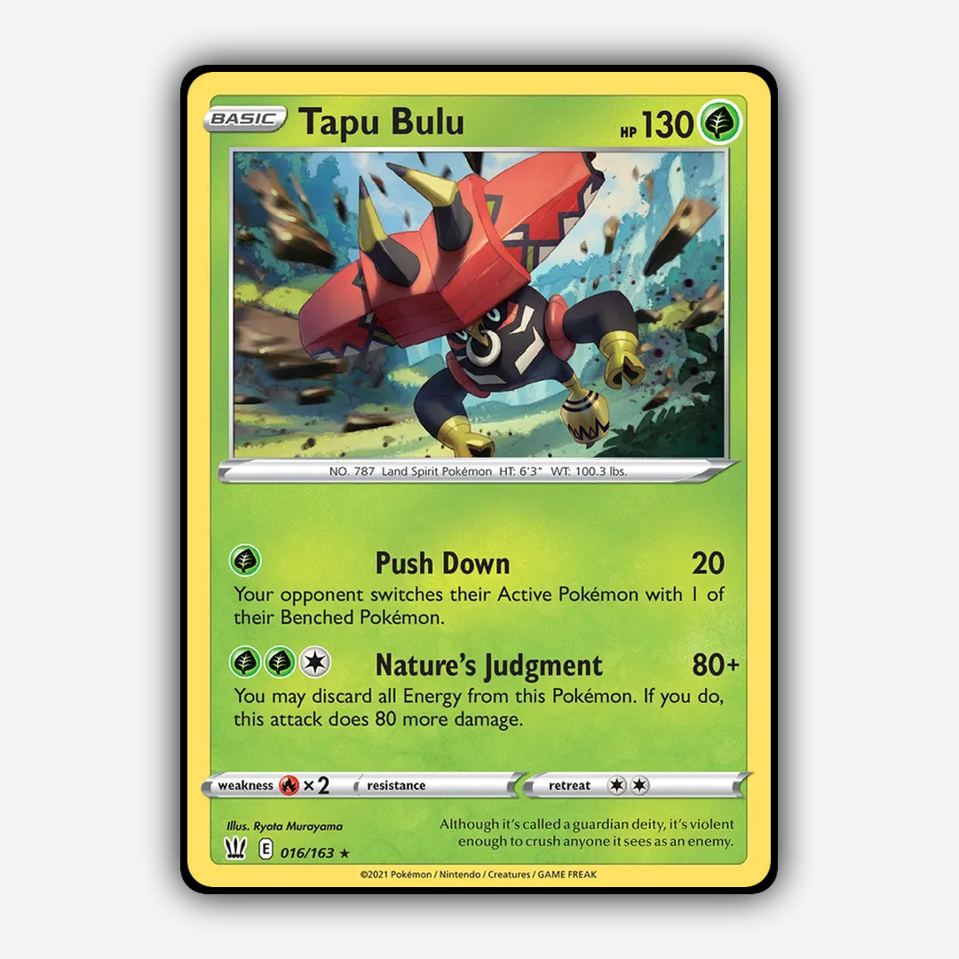 Tapu Bulu 016/163 - Battle Styles Set - Card Rug