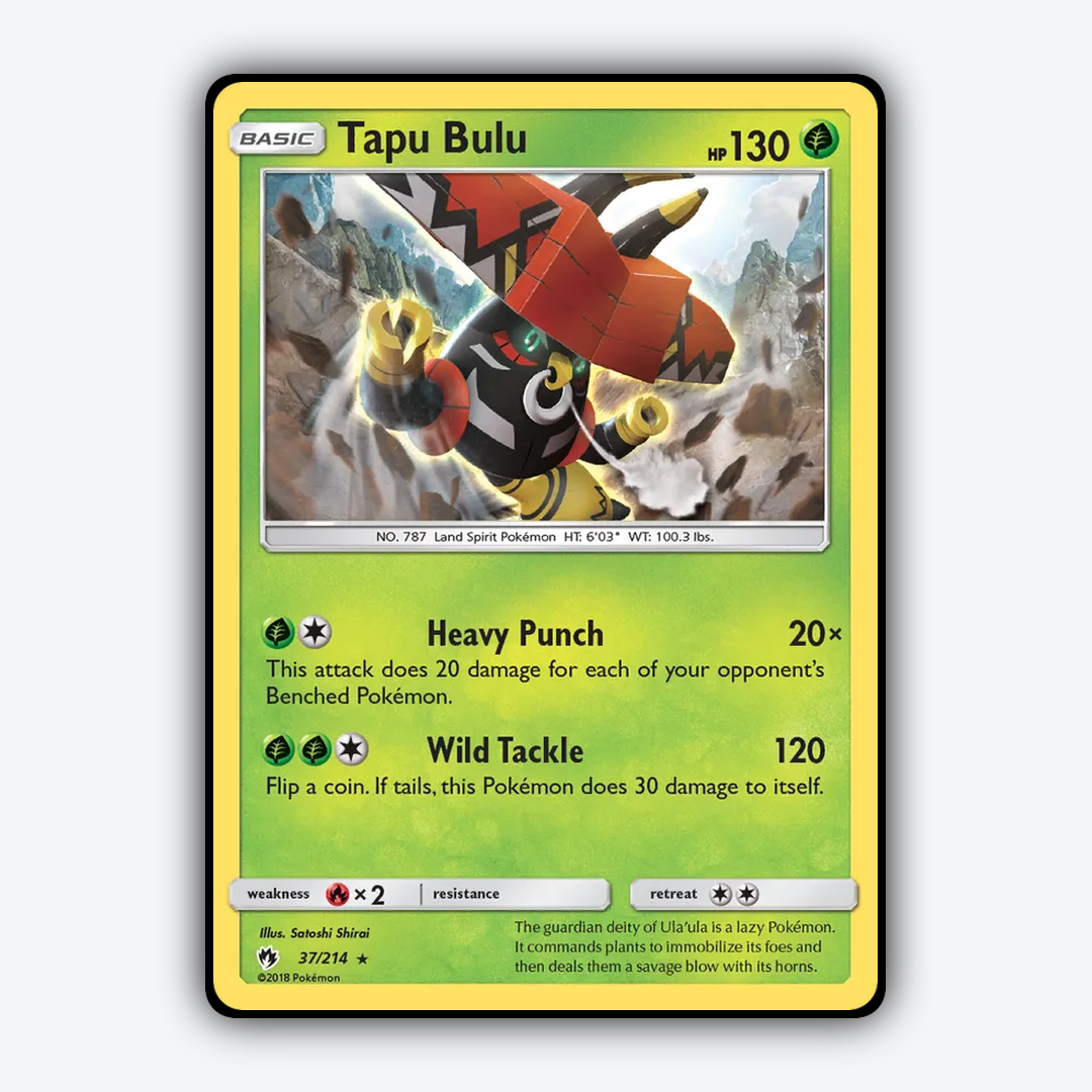 Tapu Bulu 037/214 - Lost Thunder Set - Card Rug