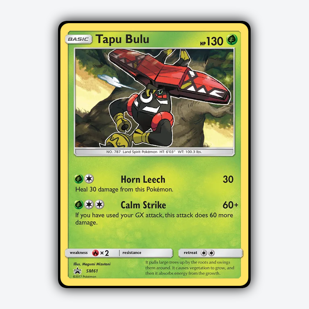 Tapu Bulu #61 - SM Black Star Promos Set - Card Rug