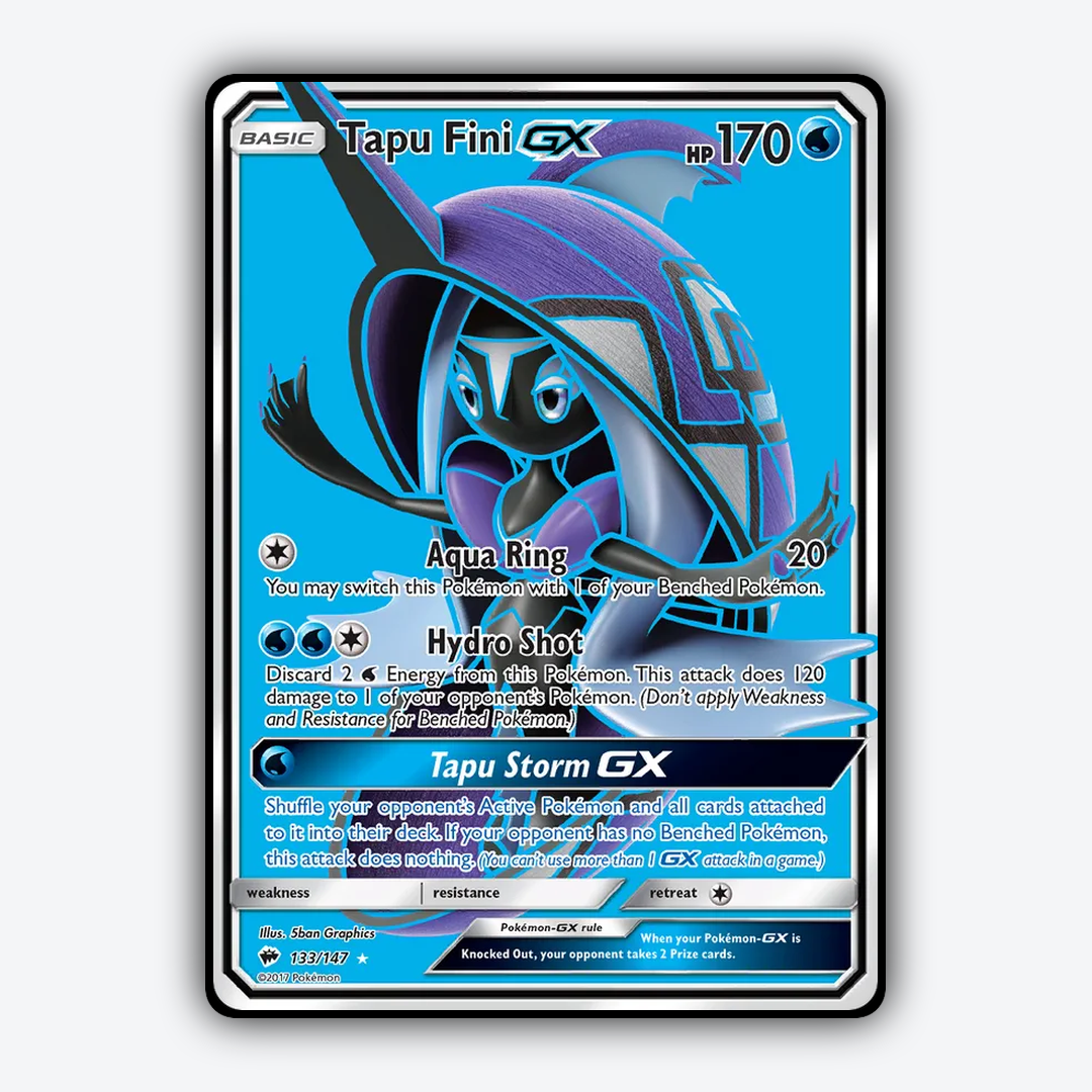 Tapu Fini-GX 133/147 - Burning Shadows Set - Card Rug