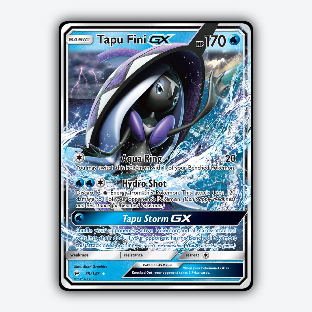 Tapu Fini-GX 039/147 - Burning Shadows Set - Card Rug