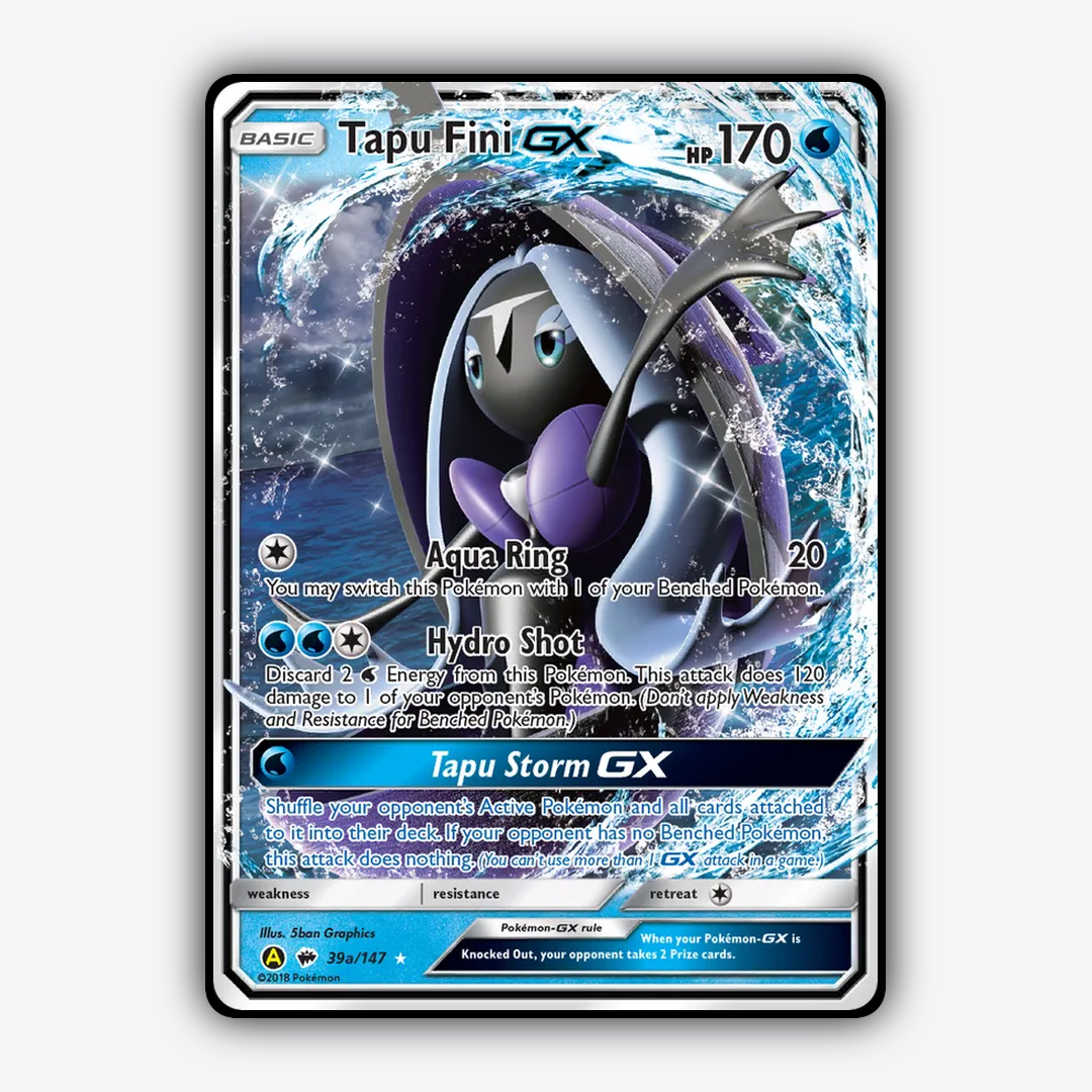 Tapu Fini-GX 039a/147 - Burning Shadows Set - Card Rug