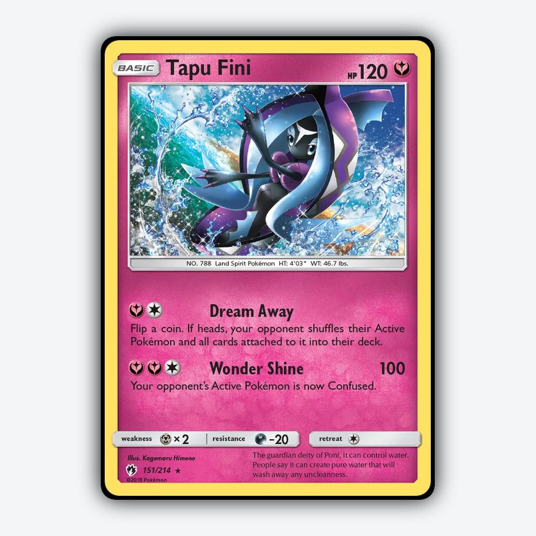 Tapu Fini 151/214 - Lost Thunder Set - Card Rug