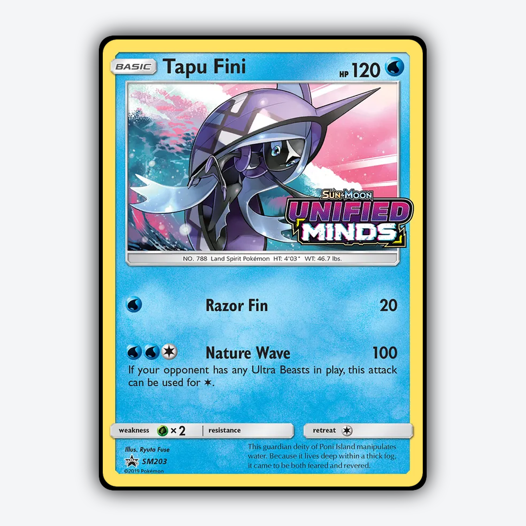 Tapu Fini #203 - SM Black Star Promos Set - Card Rug